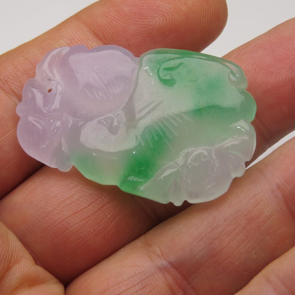 Jade Hand Made Carved Pendant